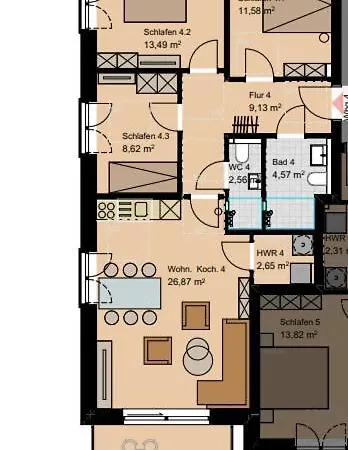 Apartamento 2140 - Strandwiese 13